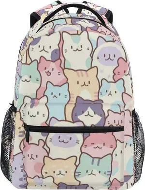 Giwawa Colorful Cats Bookbag Cute Animal Pattern Schoolbag Business Laptop Roomy Backpack Bookbag for Hiking Traveling Camping One Size Giwawa Colorful Cats Bookbag Cute Animal Pattern Schoolbag Business Laptop Roomy Backpack Bookbag for Hiking Traveling Camping One Size