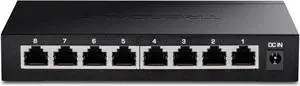 TRENDnet 8-Port 2.5Gb Multi-Gigabit Unmanaged Gaming Switch, TEG-S380, 8 x 2.5GBASE-T Ports, 25Gbps Switching Capacity, Ethernet Splitter, NDAA & TAA Compliant, Fanless, Lifetime Protection, Black