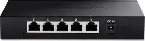 TRENDnet 5-Port Unmanaged 2.5G Gaming Switch, TEG-S350, 5 x 2.5GBASE-T Ports, 25Gbps Switching Capacity, Ethernet Splitter, NDAA & TAA Compliant, Fanless, Wall Mountable, Lifetime Protection, Black