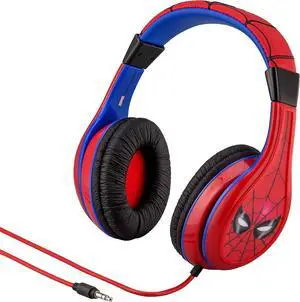 eKids Spiderman Kids Headphones, Adjustable Headband, Stereo Sound, 3.5Mm Jack, Wired, Tangle-Free, Volume Control, Childrens Headphones Over Ear for School Home, Travel | Adjustable Headband eKids Spiderman Kids Headphones, Adjustable Headband, Stereo Sound, 3.5Mm Jack, Wired, Tangle-Free, Volume Control, Childrens Headphones Over Ear for School Home, Travel | Adjustable Headband