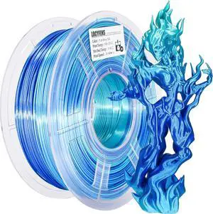 PLA 3D Printer Filament, PLA Filament Silk Green Shiny Blue PLA Filament 1.75mm +/- 0.02mm, 3D Printing Filament 1kg/2.2lbs PLA 3D Printer Filament, PLA Filament Silk Green Shiny Blue PLA Filament 1.75mm +/- 0.02mm, 3D Printing Filament 1kg/2.2lbs