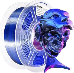 PLA Filament 1.75mm, High Speed Printing Silk PLA 3D Printer Filament, Tri Color Filament Black Purple Blue 1.75 PLA Filament, 3 in 1 Coextrusion 3D Filament PLA 1.75 +/-0.02mm, 1kg/2.2lb PLA Filament 1.75mm, High Speed Printing Silk PLA 3D Printer Filament, Tri Color Filament Black Purple Blue 1.75 PLA Filament, 3 in 1 Coextrusion 3D Filament PLA 1.75 +/-0.02mm, 1kg/2.2lb
