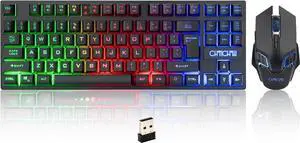 Wireless Gaming Keyboard Mouse,Recharge LED Lighted Combo for Xbox PS5/4 PC | 87 Key Backlit Ergonomic Wireless Mouse and Keyboard Combo for Xbox PS5 PS4 PC Laptop Wireless Gaming Keyboard Mouse,Recharge LED Lighted Combo for Xbox PS5/4 PC | 87 Key Backlit Ergonomic Wireless Mouse and Keyboard Combo for Xbox PS5 PS4 PC Laptop