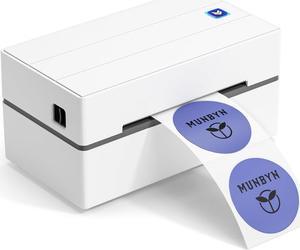 MUNBYN Shipping Label Printer P130, 4x6 USB Thermal Label Printer, Desktop Barcode Label Printer for Shipping Packages Home Small Business, Easy Setup Compatible with Mac, Windows, UPS, USPS, USB Only