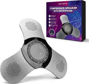 Skywin Bluetooth Conference Speaker with Microphone, Portable Wireless Speaker for Office Desk, Computer, and Laptop, Bluetooth Microphone for Conference Room, Home Office, and PC, Smart Speakerphone