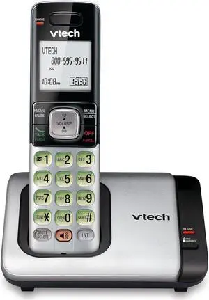 VTech CS6719 DECT 6.0 Cordless Phone with Caller ID/Call Waiting, 1 Cordless Handset, Silver/Black VTech CS6719 DECT 6.0 Cordless Phone with Caller ID/Call Waiting, 1 Cordless Handset, Silver/Black