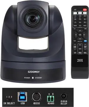 PTZ Camera 20X Optical Zoom,Video Conference Camera USB HD 1080P Webcam for Room System Business Meeting, Church Live Streaming, Worship Remote Teaching Using Zoom, Skype, OBS