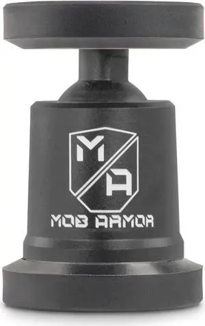 Mob Armor MobNetic Maxx - USA Assembled Magnetic Phone Holder for Car, Magnetic Car Phone Mount, 90-Degree Tilt, 360-Degree Rotation, Aluminum Metal, Compatible with iPhone & Android - Black