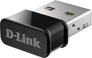 D-Link USB WiFi Adapter Dual Band AC1300 Wireless Internet for Desktop PC Laptop Gaming MU-MIMO Windows Mac Linux Supported (DWA-181-US)