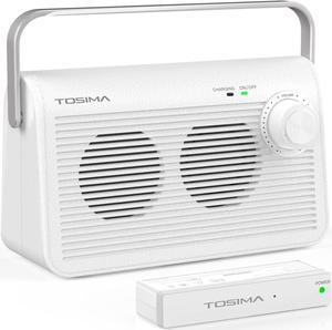 Tosima TV9000W Wireless Speaker for TV, Easy Control Portable TV Soundbox for Elderly (TV Need 3.5mm Jack or Audio Out Plug)
