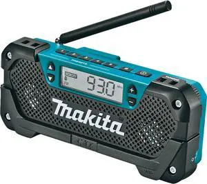 Makita RM02 12V max CXT® Lithium-Ion Cordless Compact Job Site Radio, Tool Only