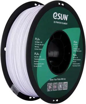 eSUN PLA PRO (PLA+) 3D Printer Filament, Dimensional Accuracy +/- 0.03mm, 1kg, Plastic Spool, 1.75mm, Cool White