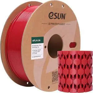 eSUN PLA Filament 1.75mm, High Toughness 3D Printer Filament Upgraded PLA Filament, Dimensional Accuracy +/- 0.03mm, 1KG Cardboard Spool (2.2 LBS) 3D Printing Filament for 3D Printers, Fire Engine Red eSUN PLA Filament 1.75mm, High Toughness 3D Printer Filament Upgraded PLA Filament, Dimensional Accuracy +/- 0.03mm, 1KG Cardboard Spool (2.2 LBS) 3D Printing Filament for 3D Printers, Fire Engine Red