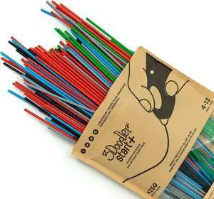 3Doodler Start 3D Printing Filament Refill Bag for 6+ years old (x250 Strands, Over 1250 ft. of Extruded Plastic) - Primary Pow