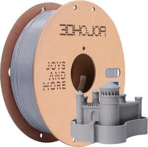 PLA High Speed Printer Filament 1.75mm 1kg Cardboard Spool (2.2lbs) Rapid PLA to 5X Faster Printing Filament PLA Dimensional Accuracy +/- 0.02 mm Fits for Most FDM 3D Printer -Gray