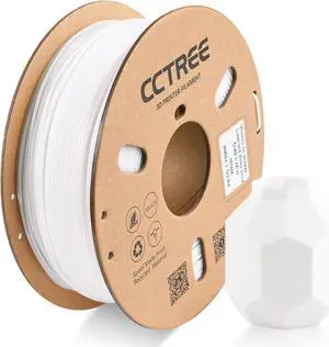 CCTREE 3D Printer PETG Filament 1.75mm, 1KG Cardboard Spool (2.2 lbs), White CCTREE 3D Printer PETG Filament 1.75mm, 1KG Cardboard Spool (2.2 lbs), White