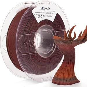 AMOLEN Wood PLA 3D Printer Filament 1.75mm Dark Wood Rainbow 1KG AMOLEN Wood PLA 3D Printer Filament 1.75mm Dark Wood Rainbow 1KG