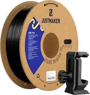 ABS PRO (ABS+) 3D Printer Filament, Upgraded Strength Heat Resistant Filament, Cardboard Spool, Dimensional Accuracy +/-0.03mm, 1.75mm, 1 kg (2.2 lbs), Black