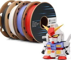 SainSmart GT-3 High-Speed Matte PLA Filament Pack, 3D Printer Filament Bundle Multicolor, 1.75mm 500g X 4 Spools, 4.4lbs (2kg) in Total High Flowability Spiderman Color- Black, White, Red, Cobalt Blue