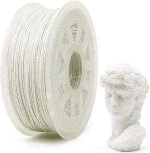 Gizmo Dorks Marble PLA 3D Printer Filament 1.75mm 1kg, White