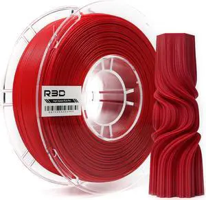 R3D High Speed PLA Pro Filament 1.75mm 1KG, 3D Printer Filament for 30-600 mm/s High-Speed Printing, Dimensional Accuracy +/- 0.02 mm, Plastic Spool, Compatible with AMS (Red)
