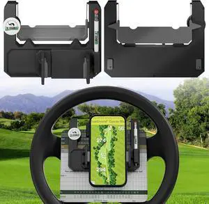 CLUBRALLY Golf Cart Steering Wheel Phone Holder for Club Car EZGO Yamaha