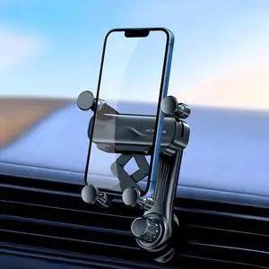 Car Vent Phone Mount Gravity Cell Phone Holder Never Blocking Vent with Rotatable Swing Arm Hands Free Universal Extension Clip Air Phone Holder Car Fit for All Phones iPhone