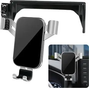 LUNQIN Car Phone Holder for 2019-2025 Toyota RAV4 LE XLE & 2019-2025 RAV4 Hybrid LE XLE SE Woodland XLE-Premium & 2021-25 RAV 4 Prime SE Auto Accessories Best Cell Phones Mount Cellphone Mobile Stand
