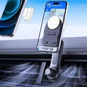 JCBAKC Socket Car Mount for Car Vent [Never Blocking],360° Adjustable Air Vent Mount for Socket GripAir Vent Clip Car Phone Holder Fit for Phones with Socket