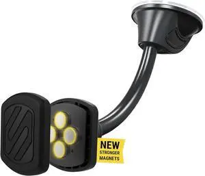 Scosche MXWDL-XCES0 MagicMount Magnetic Car Phone Holder, Dashboard/Windshield Cell Phone Mount w/ 360° Adjustable Magnet Head, Upgraded Strong Magnets, Compatible w/iPhone, Galaxy, and All Devices
