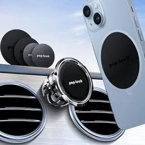 Magnetic Car Phone Holder: Adhesive All-Metal Dash Mount for Mercedes Benz GLC/C/E/CLS-Class - Universal Magnet Cell Phone Automobile Cradles Stick on Dashboard for iphone  Socket Grip
