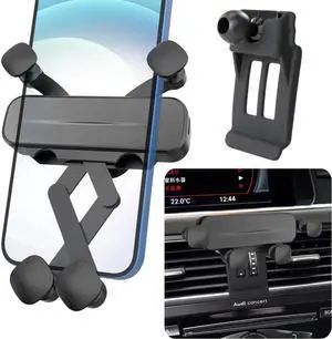 LUNQIN Car Phone Holder Mount for 2010-2016 Audi Q5, 2014-2017 Audi SQ5 Auto Accessories Interior Decoration Mobile Cell Smartphone Bracket