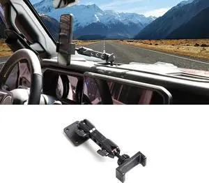 West-xingzhe Dash Phone Holder Phone Mount for 2024 2025 Jeep Wrangler JL 2/4 Door 4XE Jeep Gladiator Interior Accessories 360° Adjustable Cell Phone Mount