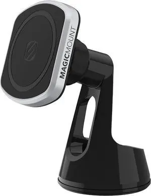 Scosche MP2ROWD MagicMount Pro2 MagSafe Car Dashboard/Windshield Suction Mount, Magnetic Cell Phone Holder Compatible with iPhone 16/15/14/13/12 Series and More with Included MagicRing Adapter