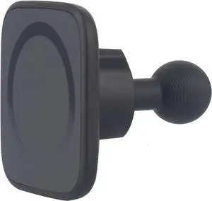 Magnetic Cell Phone Holder Base with 20mm Ball for MagSafe iPhone 16 15 14 13 12 Series, Compatible with Bulletpoint Mounting Solutions (Square)