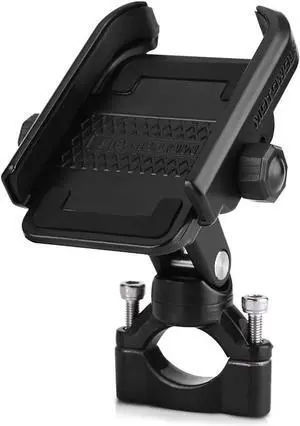 Motorcycle Phone Holder, Adjustable Bicycle Universal Phone Mount Holder with Spanner for 4-6inch Mobile Phone Black Electronic Accessories