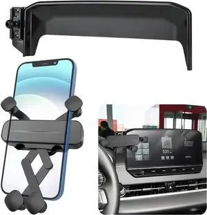 LUNQIN Car Phone Holder Mount for Mitsubishi Outlander 2022-2025 9-inch Screen Auto Accessories Interior Decoration Mobile Cell Smartphone Bracket