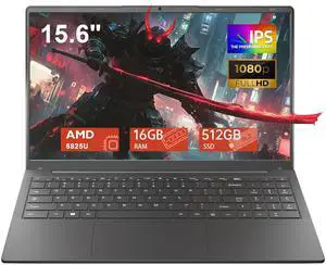 KurieTim 15.6" FHD Gaming Laptop 8 Cores AMD Ryzen 7 5825U 2.0-4.5GHz, 16GB DDR4 RAM 512GB SSD, Windows 11 Pro Laptop Computer with Backlit KB, Fingerprint Unlock, Webcam Switch, Gray KurieTim 15.6" FHD Gaming Laptop 8 Cores AMD Ryzen 7 5825U 2.0-4.5GHz, 16GB DDR4 RAM 512GB SSD, Windows 11 Pro Laptop Computer with Backlit KB, Fingerprint Unlock, Webcam Switch, Gray