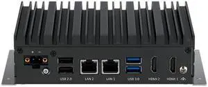NEXCOM Industrial Mini PC | Fanless Edge Computing System Neu-X101-6C-DC-AIC Intel® Celeron® Processor J3455 1.5-2.3GHz, Windows 10 IoT Entry , 8G RAM, 128G SSD, 2xLANs, 6xCOM RS232/422/485