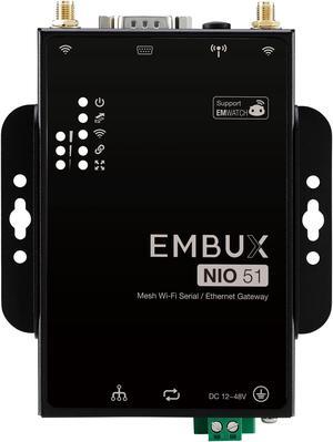 NEXCOM NIO51 Industrial IoT Gateway | Modbus RTU to TCP with 2 KV Isolation Protection | AMR Application | EZ Mesh Gateway for AMR | 20MB Buffer Data Protection | Wide-Temp -40~70