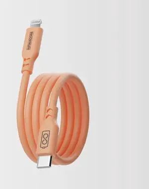 InfinaCore: Silicone Lightning Charging Cable 60W for iPhone, iPad Coral