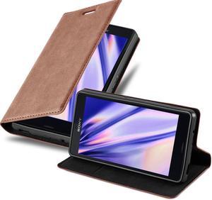 Case for Sony Xperia Z3 COMPACT Protective Book Cover with magnetic closure, standing function and card slot