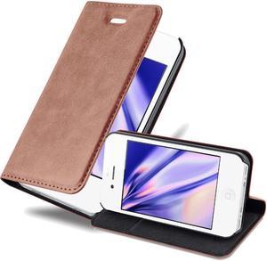 Case for Apple iPhone 4 / 4S Protective Book Cover with magnetic closure, standing function and card slot