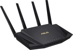 ASUS - AX3000 DUAL-BAND WIFI 6 WIRELESS ROUTER WITH LIFE TIME INTERNET SECURITY - BLACK