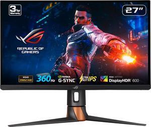 ASUS PG27AQN 27" WQHD 1440P IPS 360Hz ROG Swift HDR 1ms, G-SYNC, NVIDIA Reflex Latency Analyzer, Height Adjustable, DisplayPort, USB Gaming Monitor
