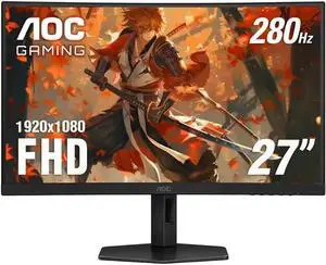 AOC - C27G4ZX 27" VA Curved FHD 280Hz Gaming Monitor 0.3 ms Response Time