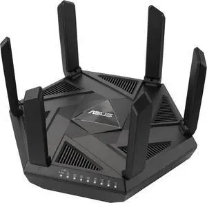 ASUS RT-AXE7800 Tri-band WiFi 6E (802.11ax) Router, 6GHz Band, ASUS Safe Browsing, Upgraded Network Security, Instant Guard, Built-in VPN Features, Free Parental Controls, 2.5G Port, AiMesh Support