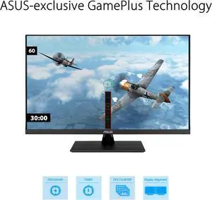 ASUS 31.5" 4K HDR Eye Care Monitor (VP327Q) - UHD (3840 x 2160), 99% sRGB, HDR-10, Adaptive-Sync, Speakers, DisplayPort, HDMI, Flicker Free, Blue Light Filter, VESA Mountable