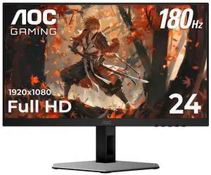 AOC 24" (23.8" Viewable) 180 Hz IPS FHD Gaming Monitor sRGB CIE1931: 126.8% NTSC CIE1976: 113.7% 24G4EM