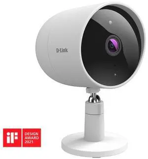 D-Link 2K Indoor/Outdoor Wi-Fi Camera w/1296p, Sound & Motion Detection, 2-Way Audio, Cloud & Local Recording, Night Vision (DCS-8302LH-B1)